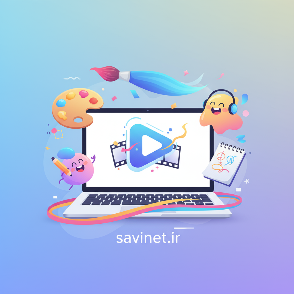 تولید محتوای گرافیکی، ویدئویی و موشن گرافیک با برند savinet.ir